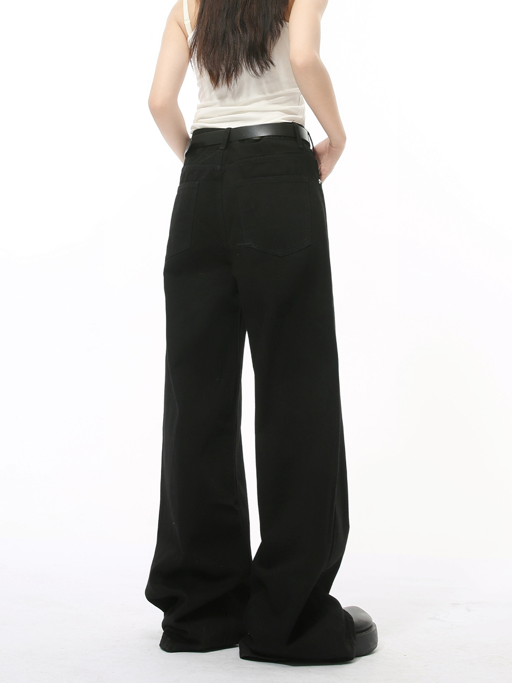 MTLCLOTHES Hombres| Nuevos productos de otoño rectos estadounidenses de piernas anchas de molienda blanca lavado super jeans sueltos