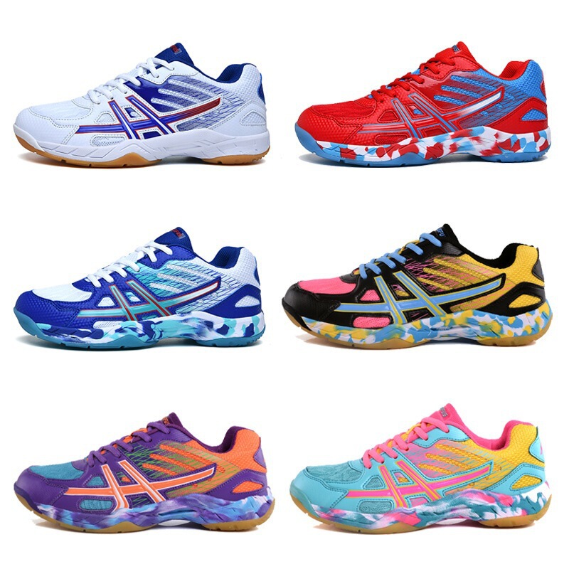 LEFUS Badminton Shoes for Men and Women Lightweight Breathable Non-Slip Wear-Resistant Table Tennis Indoor Tennis Sneakers