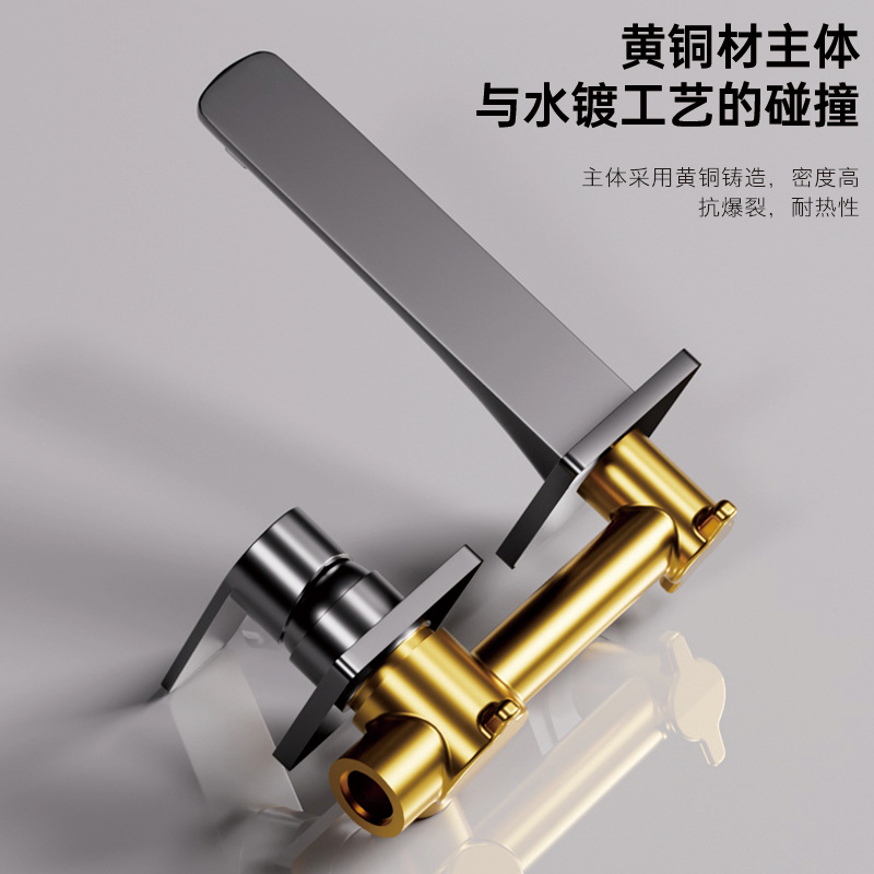 Uno por uno, los grifos en la pared están ocultos con lavabos faciales incrustados, lavabos, lavabos de pared enterrados, lavabos fríos y calientes