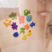 迷你动物造型PVC卡通小浴垫儿童浴室垫防滑垫地垫浴缸贴带吸盘