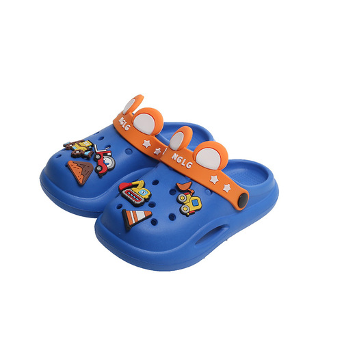 Children's slippers summer new cute baby cartoon hole shoes home indoor non-slip outer wear soft-soled sandal slippers
