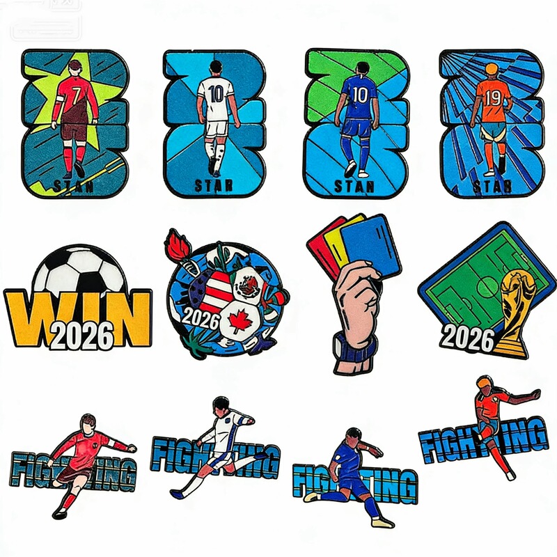 Sports Football Series Alloy Brooches, Football Game Player Metal Badges, Men's and Women's Clothing and Bag Decorations Sports Football Series Alloy Brooches, Football Game Player Metal Badges, Men's and Women's Clothing and Bag Decorations