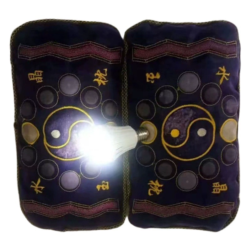 Подушка из кристаллов и нефрита для шеи, быстрая доставка, вышивка букв, магнитная, оптовая закупка, подарок, прямая трансляция, цветы и растения Тай-чи, сумка-тоут