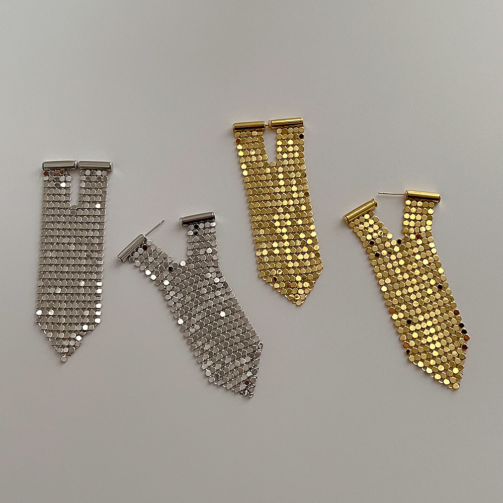 Retro Geometric Solid Color Copper Plating Drop Earrings 1 Pair