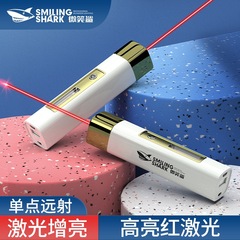 ミニ固定焦点レーザー長距離懐中電灯サンドテーブル面白い猫サイドライト付きレーザー小型懐中電灯 ABS 懐中電灯