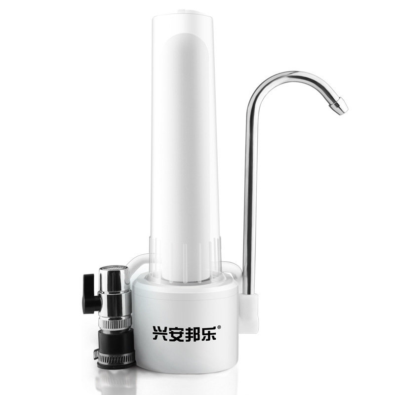 Purificador de agua de acero inoxidable doméstico rural, purificador de agua de cocina de un solo cilindro, grifo de agua, filtro frontal, artefacto de eliminación de cloro