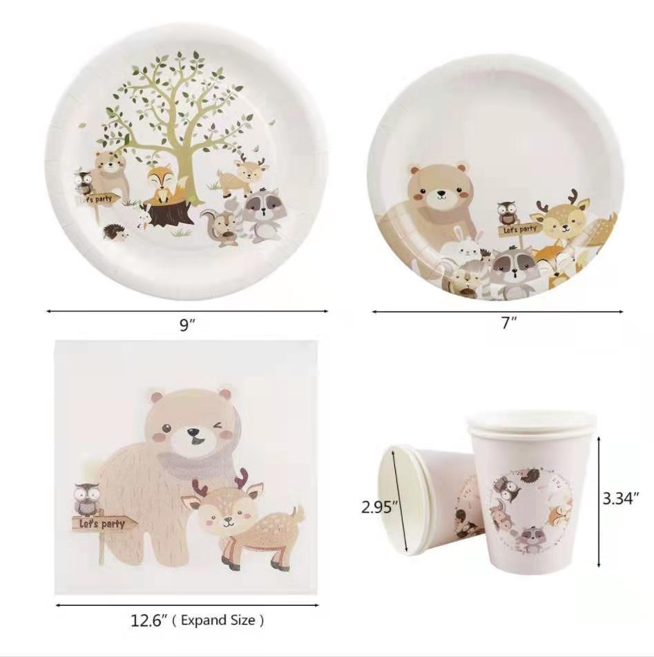 Cute Cartoon Paper Tableware display picture 1