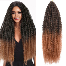 kinkycurlybraidshair非洲接发化纤钩针发巴西辫子脏辫卷发假发