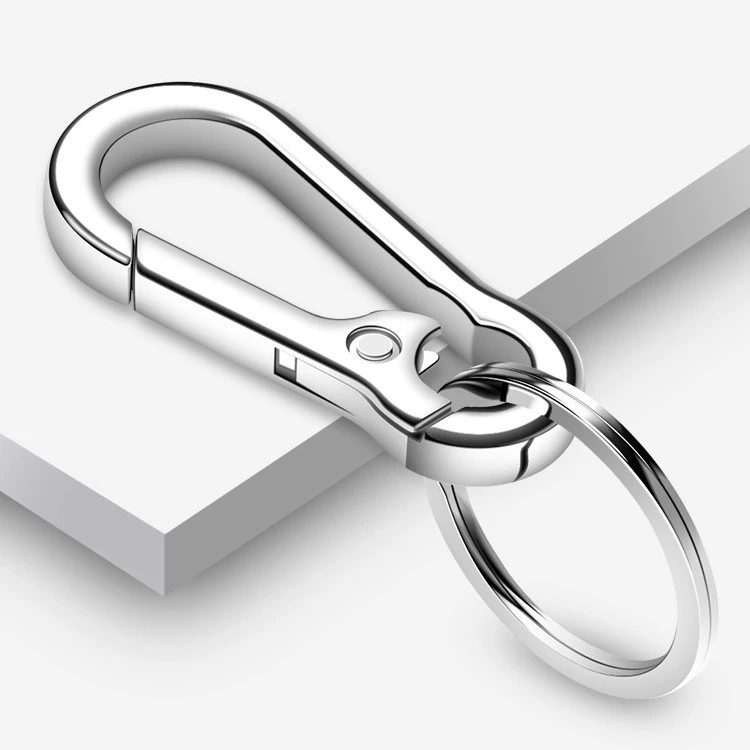 Брелок из нержавеющей стали 304, автомобильный брелок, кулон, утолщенный брелок, мужское кольцо с подвеской, быстрое подвесное кольцо
