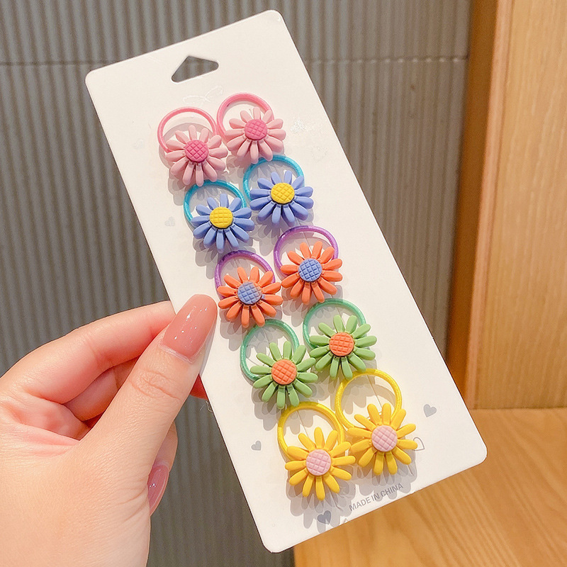 Los niños de la banda del pelo del bebé de la historieta no lastiman la banda de goma del pelo de la niña volumen del pelo menos cuerda del pelo del bebé