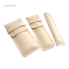 头层牛皮笔套创意礼品笔袋手工复古文具袋可定制印刷LOGO真皮笔袋