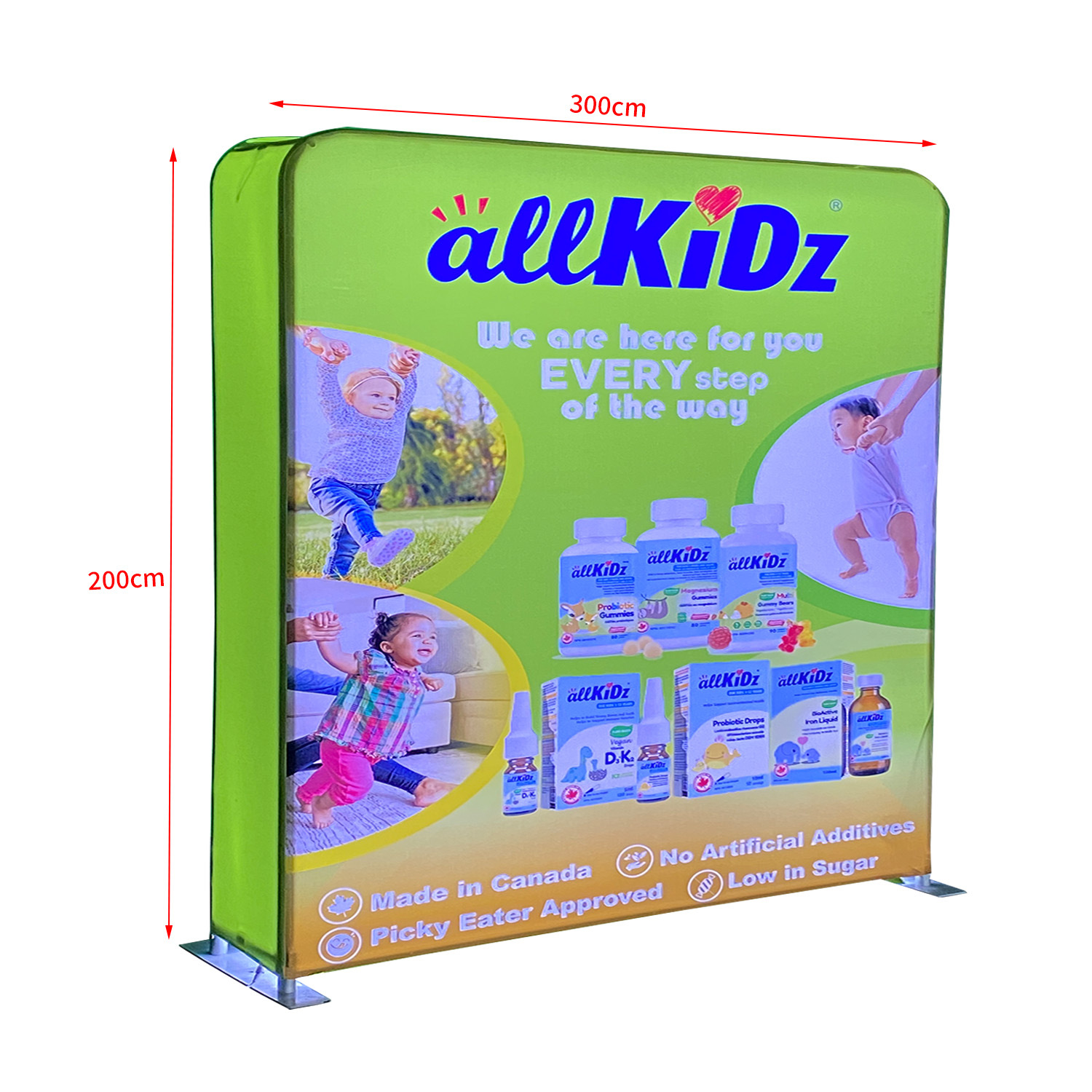 Caja de luz de pantalla rápida transfronteriza luminosa plegable pared de fondo LED portátil transfronteriza de forma especial se puede personalizar pared de fondo