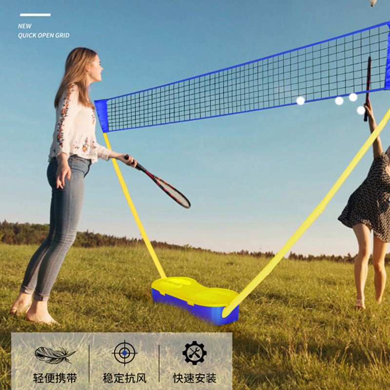 Portátil bádminton red rack traje plegable al aire libre rápido abierto neto simple móvil al aire libre bola neta soporte neto