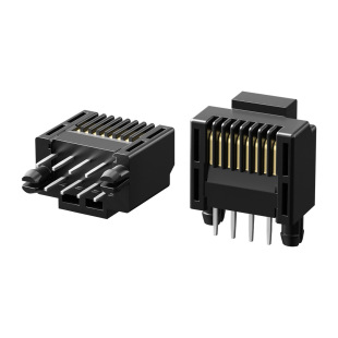 Rj45 Plug-In Type Crystal Head 8P8C Vertical Straight Plug Test Connector Pcb Crystal Head Plug