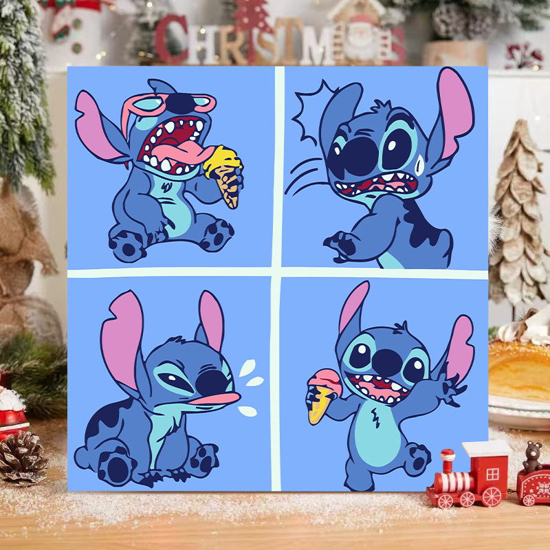 Disney DIY serie de animación de pintura al óleo digital Pokémon niños simple relleno de pintura al óleo fábrica al por mayor