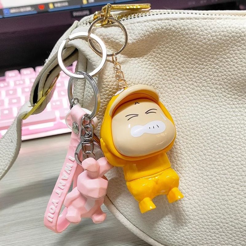 핫 추천 - 방귀 트릭 유물 [샤오신 열쇠고리] - [1팩] 교체 가능한 전자 장치