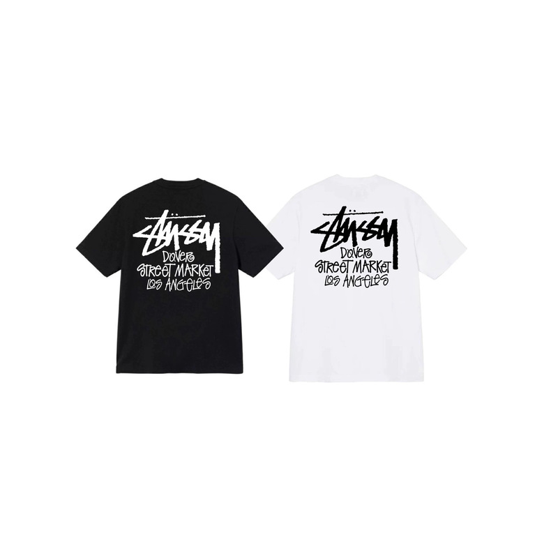 Foreign Trade New American-Style Trendy Brand City Limited Edition Stussy Collection Unisex Letter Print Loose Casual Short-Sleeve T-Shirt