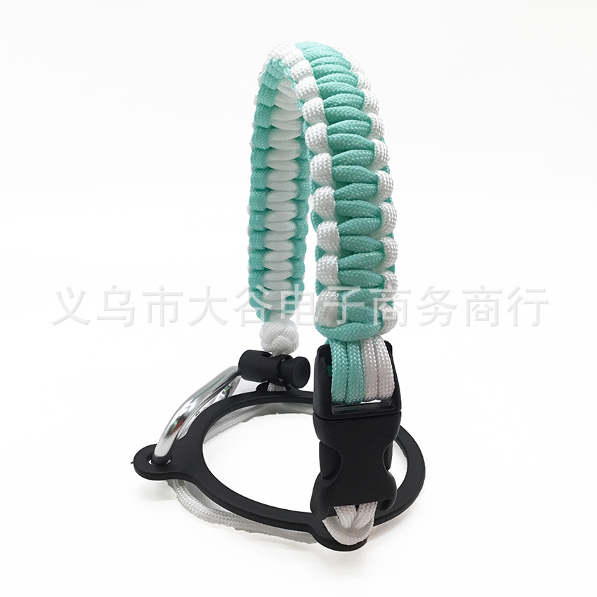 Amazon hidro frasco espacio olla llevar cuerda boca ancha taza de agua cuerda trenzada hervidor llevar cuerda portátil