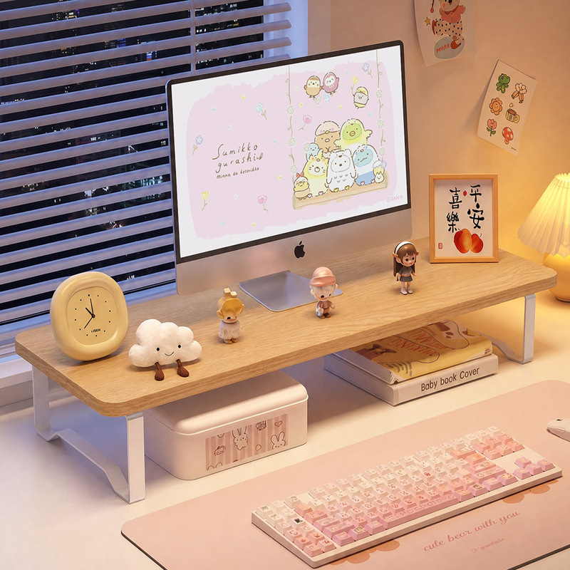 Computer Height-Adjustable Shelf, Desk Laptop Riser Stand, Workstation Desktop Organizer, Rotatable Computer Height-Adjustable Shelf, Desk Laptop Riser Stand, Workstation Desktop Organizer, Rotatable