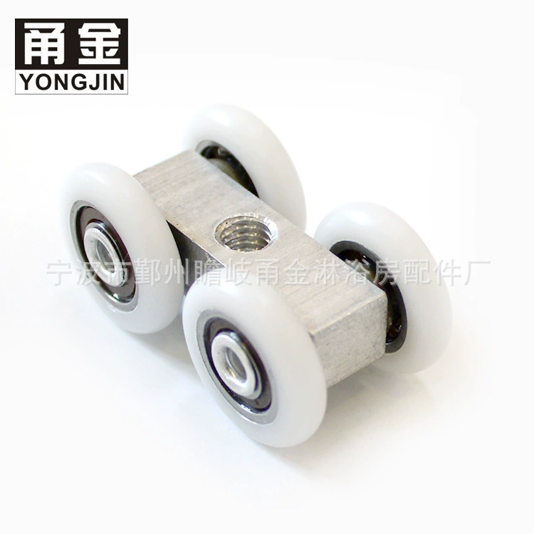 Завод в наличии D13 четырехколесный шкив из алюминиевого сплава подвесной колесный шкив для шторки автомойки шкив для душевой комнаты