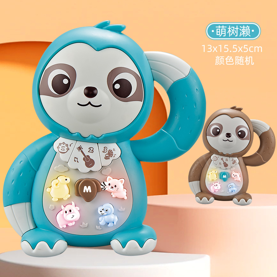 Niños nuevos juguetes de música electrónica para padres, juguetes educativos interactivos para bebés, divertidos animales, leones y elefantes luces