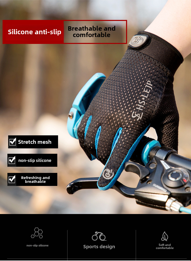 Fietshandschoenen voor dames en heren ademend en touch screen_voghion.com