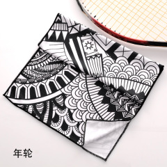 冷感スポーツタオル夏の冷たいタオル速乾性タオルプリントフィットネス氷感タオル運動汗タオルとロゴ