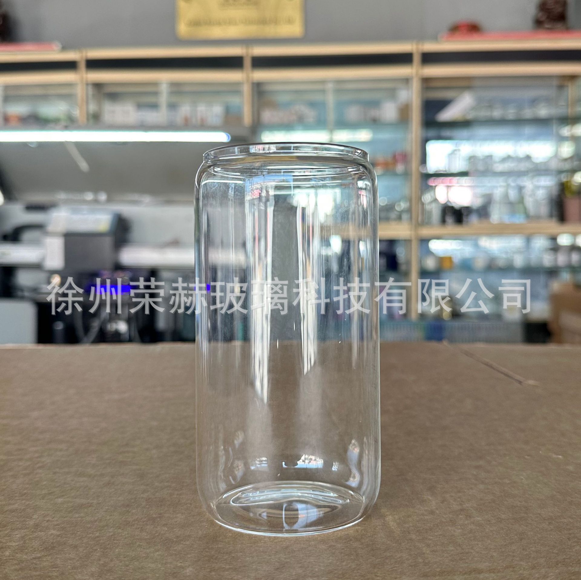 Taza de Coca-Cola transfronteriza de 16oz, taza de vidrio de alta borosilicona con cubierta de bambú y madera, Amazon para patrones personalizados, explosiones creativas
