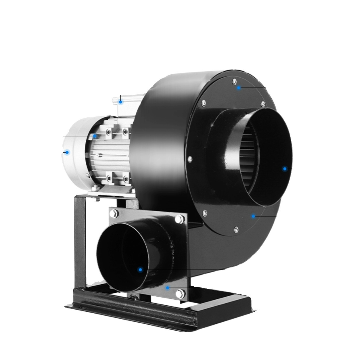 ventilador centrífugo resistente a altas temperaturas DF multiala 220V ventilador de inducción de bajo ruido industrial 380V ventilación de soplado fuerte disipación de calor