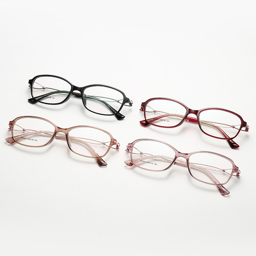 6063 Summer new TR90 glasses frame women's fashion with myopia metal hollow temples glasses frame wholesale