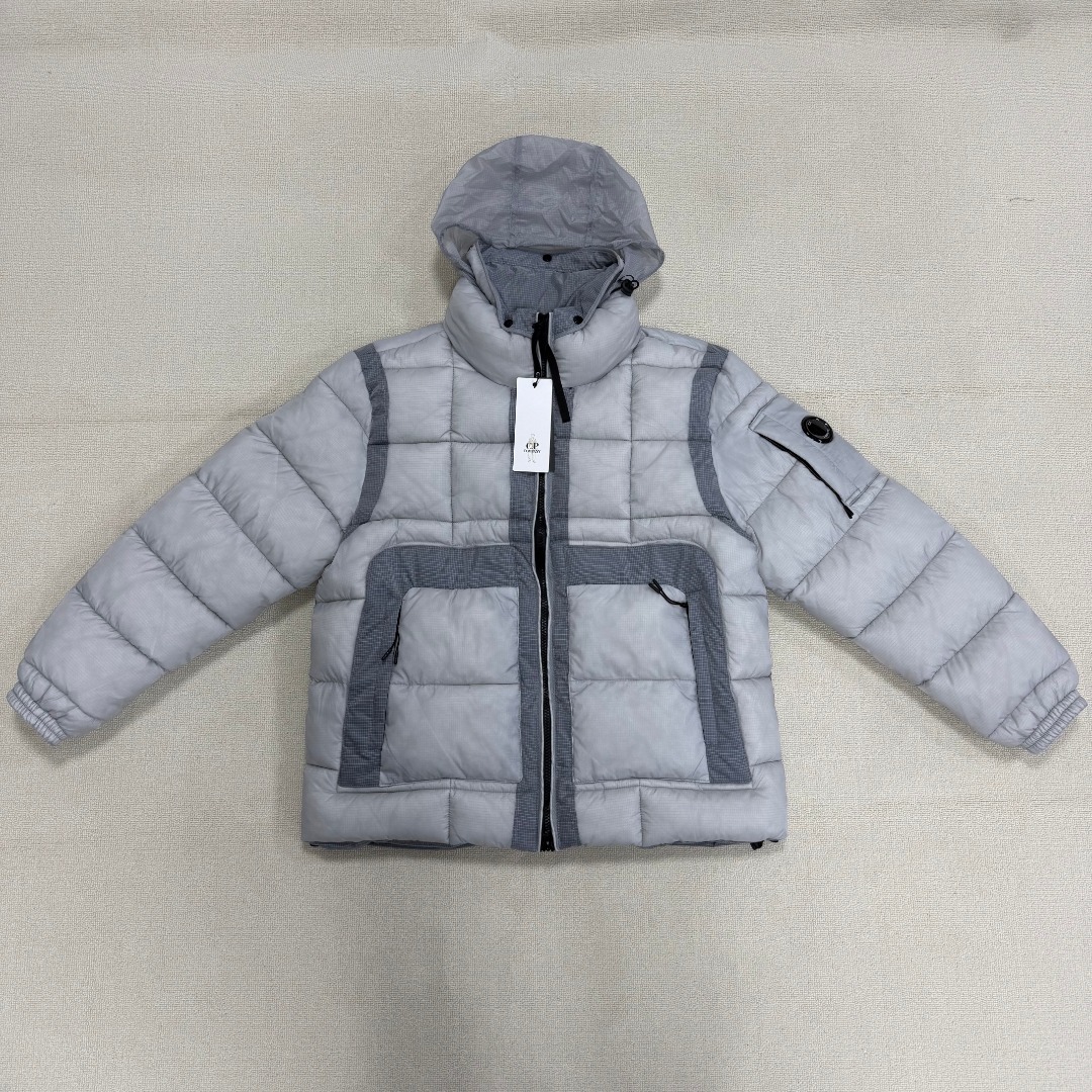 C.P. Company Outline Puffer Jacket Primaloft Lens Grey