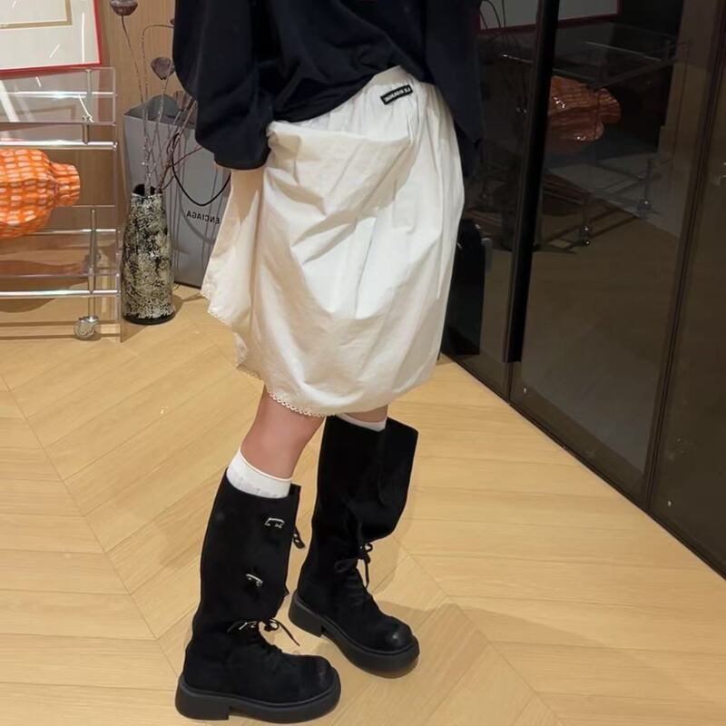 磨砂复古长筒靴女2025秋季新款皮带扣骑士靴不过膝两穿靴子长靴潮|undefined