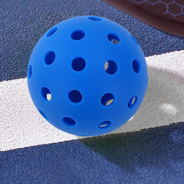Cross-border 40-hole pickleball ball in color box, 74mm perforated ball, high-quality PE elastic ultra-hard WeiFu molded ball