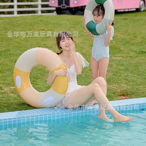 Wanmei INS internet celebrity thickened Danish retro lollipop swimming ring simple mermaid inflatable swimming ring armpit ring