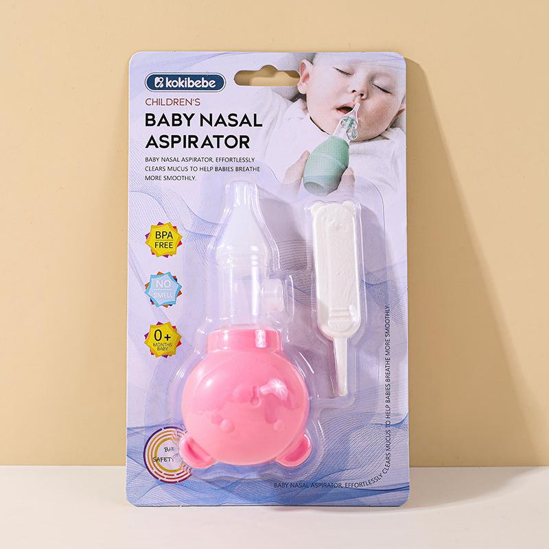 Juego de Aspirador Nasal de TPE con Diseño Anti-reflujo para Recién Nacidos