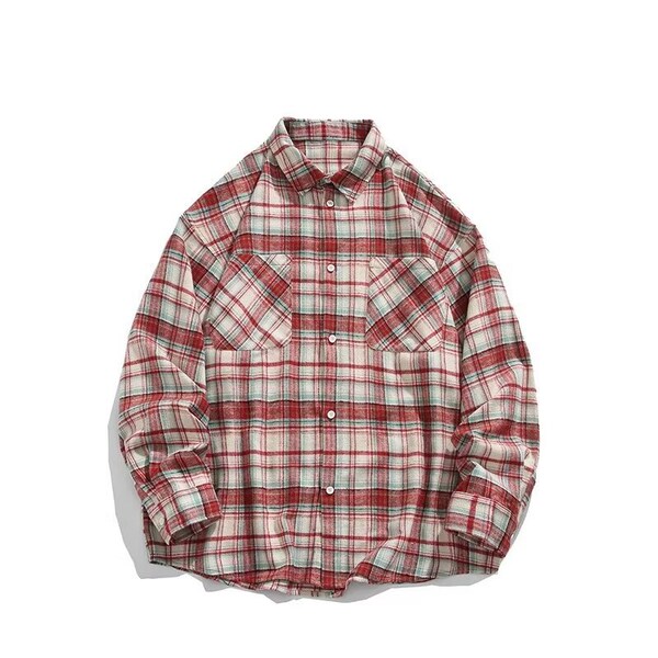 Spring autumn retro trend shirt for men and women