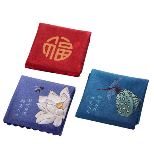 Da'antang high-end tea towel cloth absorbent kung fu tea special towel raising pot towel tea table coffee table rag tea cloth pure cotton