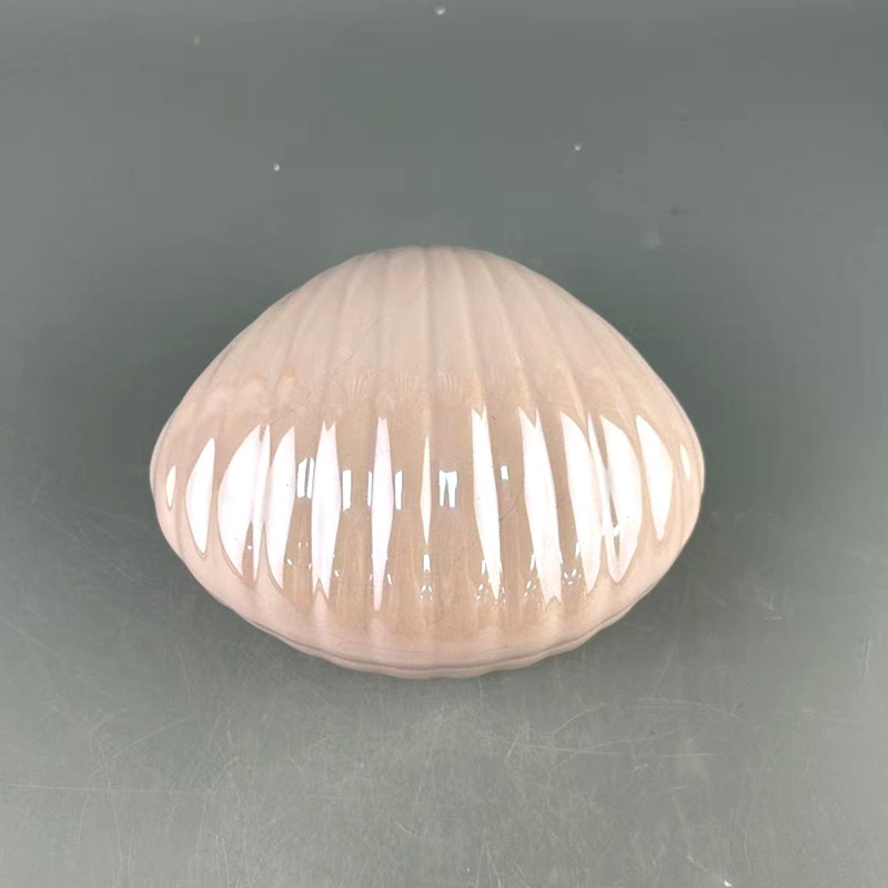 Inswind creativo conchas de cerámica en forma de depósito de dinero, corazón de una niña, canas de cambio, adornos para el hogar, regalos de cumpleaños