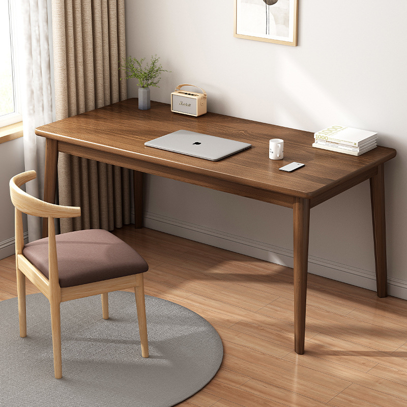 Computer Desk Student Adult Home Writing Study Desk Simple Rectangular Solid Wood Leg Table Bedroom Desk