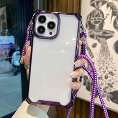 四角い転倒防止斜めショルダー携帯ケースはiphone14pro保護カバーサムスンS23ストラップ携帯ケースに適用されている