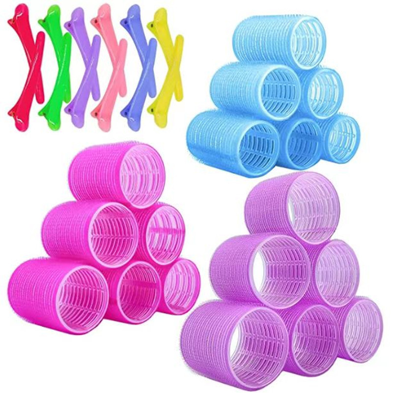 En stock suministro de Comercio Exterior Herramientas de peluquería multi-capa de plástico rizador de pelo rizador traje flequillos rizador de pelo