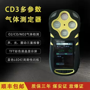 Многопараметрический газоанализатор CD3/CD4(A)(B): CO₂ SO₂ CO H₂S сертификат безопасности для шахт