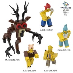 跨境新品99 Nights森林99夜积木游戏周边玩具森林鹿公仔积木手办