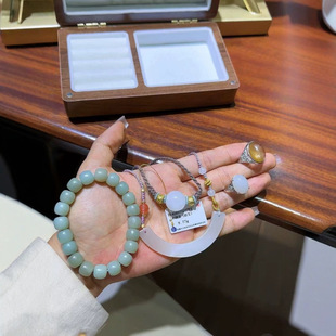 Jin Yu Tang genuine goods peach blossom diy hand rope wearable transfer bead bracelet pink braided rope hand-woven beads live broadcast