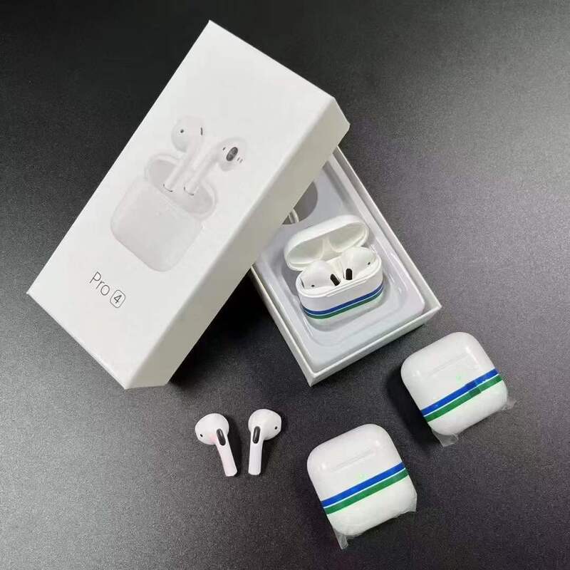 Pro4 Wireless Bluetooth Earphones Pro5 Sports Mini In-Ear Dual Earbuds with Case Wireless Charging Case Wholesale