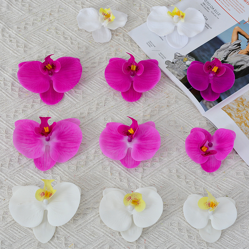 Butterfly Orchid artificial flower butterfly orchid flower head wedding gift butterfly orchid flower head handmade DIY decorative gift box Butterfly Orchid artificial flower butterfly orchid flower head wedding gift butterfly orchid flower head handmade DIY decorative gift box