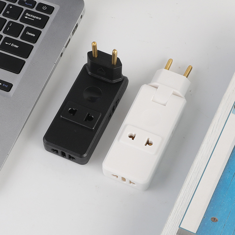 欧式转换器180度旋转八孔插座无线一转四插头家用转换二圆转换器