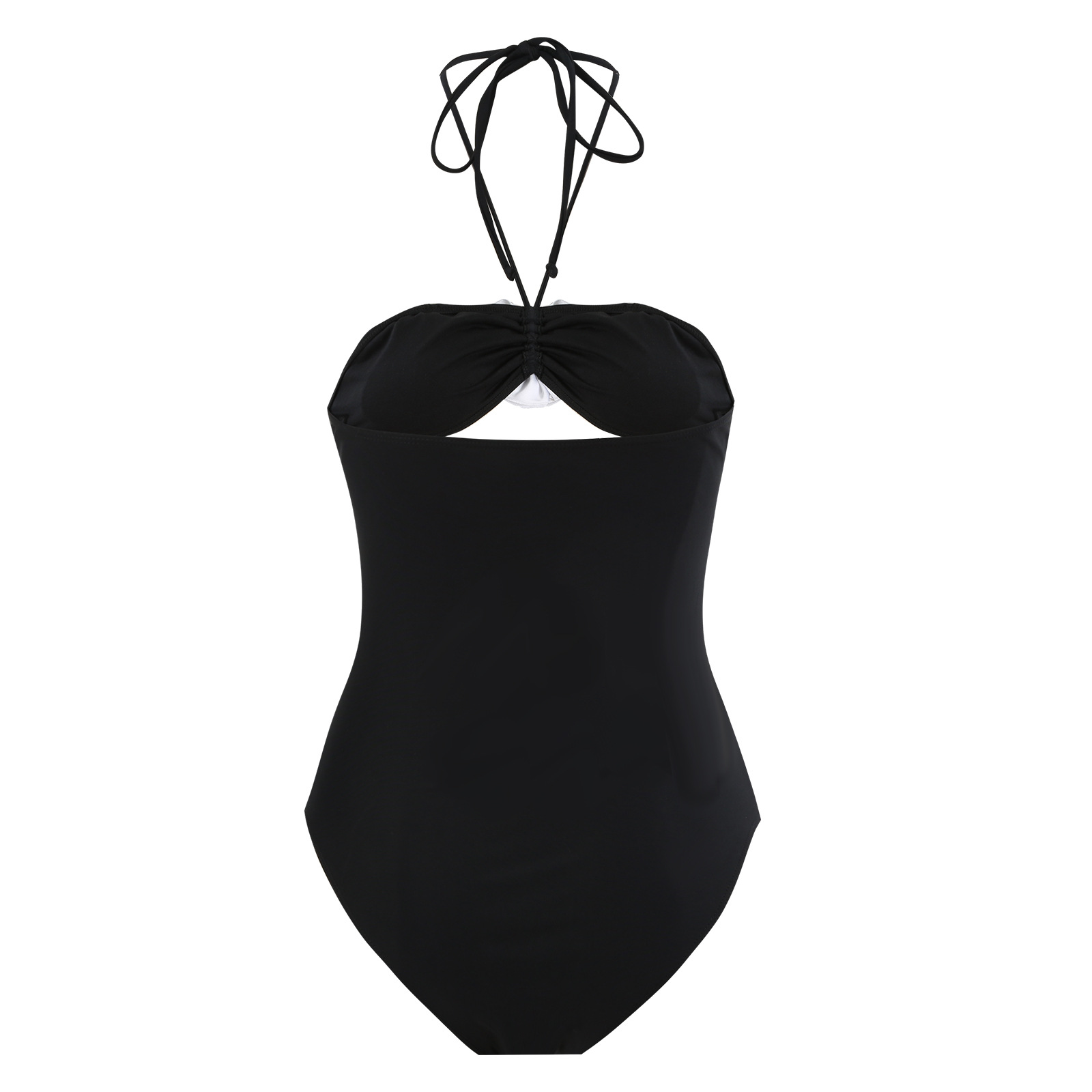 189g Weight Sleeveless Sleeve Length Polyester Fabric Type Regular Top Length One-pieces Tops Type 1 Piece Quantity Swimming Pool Occasion Halter Neck Neckline Regular Fit Fit Type Solid Color Pattern Women's Gender Beach Style Women's Lady Beach Solid Color 1 Piece One Piece Swimwear 15
