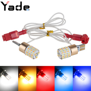 �ŵ� Ħ��܇����T10ʾ�����pɫ�D���T15 3014 54smd W5W β����