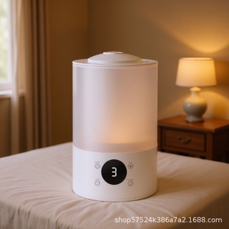 Humidificador inteligente de lámpara de color 300ml / h doble pulverización enorme niebla silenciosa aroma gran certificado transfronterizo humidificador inteligente completo